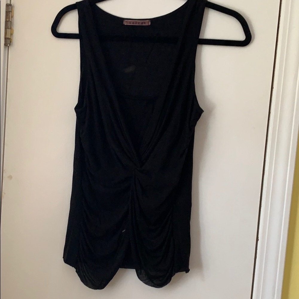 Black tank blouse